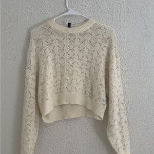 H&M Cream Knit Sweater